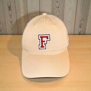 Flagler Letter Embroidery INITIAL Tan Dad Hat Baseball Cap Adjustable